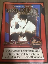 Bob Dylan signed “Never Ending Tour” concert Poster 2007 Autograph. Hand signed