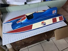 36" Vintage RC Tunnel Hull Race Boat Unknown Brand