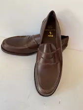 Ralph Lauren x Crockett & Jones loafers Dk Brown waxy Shoes 10 D New UK Made