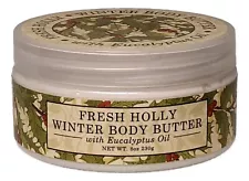 Greenwich Bay FRESH HOLLY Holiday Winter Body Butter with Shea Butter, 8 oz.