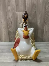 Looney Tunes Warner Bros Foghorn Leghorn Barn Dog Henery Hawk Cookie Jar (1996)