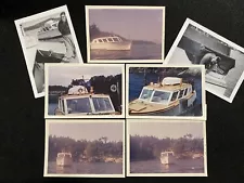 Washington State Lot Of 7 Snapshot Photos Of Boat For Sale In Puget Sound 1960s