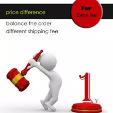 For the price difference for balance the order For different shipping fee