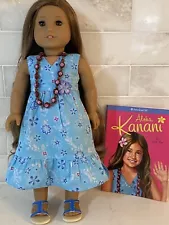 American Girl Kanani + dress, sandals, necklace, book. Kanani AG Doll 2011