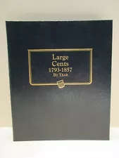 4 Page Whitman Classic Coin Album #9110 Large Cents 1793-1857 By Year