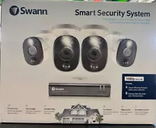 Swann Smart Security System 4 Camera 8 Channel 1080p 1 TB Hard Drive