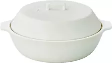 25192 KINTO KAKOMI IH clay pot 2.5L white 25192