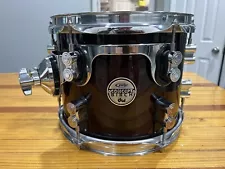 BEAUTIFUL PDP DW CONCEPT BIRCH 10" X 7” TOM in TRANS WALNUT DRUM SET KIT