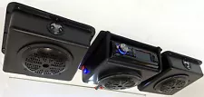 ROOF MOUNT OVERHEAD CONSOLE STEREO RADIO GOLF CART UTV TRACTOR 3 PC SYSTEM SALE