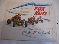 vintage go kart sales brochure 1961 Fox karts