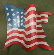 20 STAR SHADOWDANCER HANGING CURVED METAL TATTERED AMERICAN US FLAG MISSISSIPPI