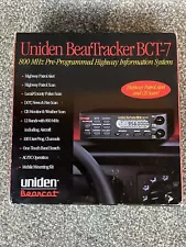 Uniden BearTracker BCT-7 Police Fire EMS WX Scanner original box accessories