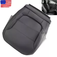 For 2011 2014 Volkswagen Jetta Driver Bottom Leather Seat Cover Black