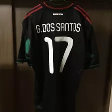 NWT Dos Santos 17 XL MEXICO 2010 WC Adidas Home Camiseta Jersey Shirt