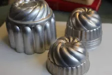 New Listing6 Vintage Jello Molds 1 Small 5 Single Serve Aluminum