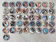 JURASSIC PARK Pogs BY SKYBOX 1993 - Lot Of 41 Pogs