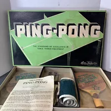 Vintage Ping Pong By Parker Brothers 1939 Table Tennis Incomplete For Parts