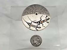 VINTAGE ACOMA PUEBLO POTTERY SEED POT WITH LIZARDS MADE BY R. CONCHO