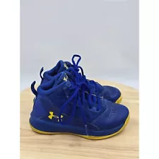 UNDER ARMOUR STEPHEN CURRY SC30 BASKETBALL SHOES BLUE YELLOW youth 11K