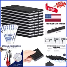 Versatile Neodymium Bar Magnets 30 Pack with Adhesive - Perfect for Projects