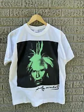 Vintage 80s Andy Warhol Hand Screen Printed T Shirt L Pop Art RARE!!