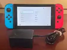 Nintendo Switch HAC-001 Console with Neon Blue and Red Joy-Cons