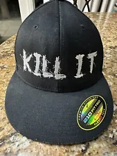 Rich Piana "Kill It" Flat Bill Hat Size 6 7/8-7 1/4 Flex fit 210 5% Nutrition