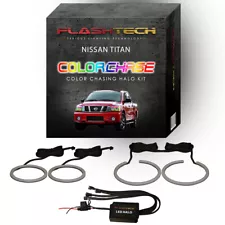 Dream Color Chasing Dynamic LED Halo kit for 2004-2014 Nissan Titan Headlights