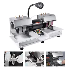 Cabbing Machine 6inch Lapidary Rock Grinder Polisher Gem Faceting Machine