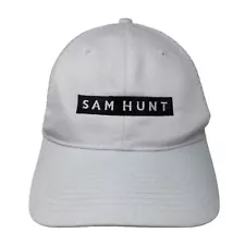 Sam Hunt Snapback Mesh Back Trucker Hat White OSFA Embroidered 6 Panel