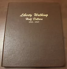 Dansco Coin Album Liberty Walking Half Dollars 1941-1947 20 Holes ...Lot 6547