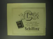 1941 Schilling Chili Powder Ad - C is for Chili Powder