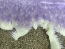 Big Z Faux Fur 2” Pile Lavender Lilac Purple White Cotton Candy 3/4 Yard