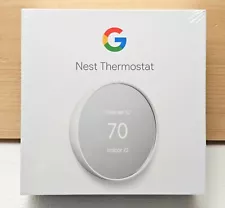 New Google Nest Programmable Wi-Fi Thermostat G4CVZ Snow White - Sealed Box