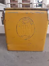 VINTAGE SCHMIDTS CITY CLUB METAL BEER COOLER/ALL ORIGINAL ACTION PRODUCTS 40-50s