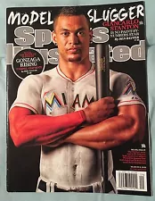 SPORTS ILLUSTRATED GIANCARLO STANTON MIAMI MARLINS BASEBALL NO LABEL 2015