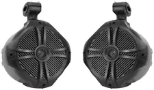 (2) Rockville RWB90B 8" 360° Swivel Tower Roll Bar Speakers for Jeep Wrangler