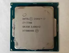 Intel Core i7-7700 - 3.60GHz Quad Core CPU Processor