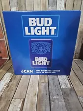 Bud Light 6 Can Mini Beverage Center Mini Fridge Portable Cooler