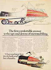 1977 Snowmobile Handbook Vintage Print Ad Yamaha Exciter 440