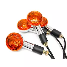 4x Round Turn Signals Lights For Yamaha Virago XV 250 500 535 700 750 920 1100 (For: Yamaha Virago 250)