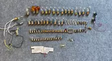 Lot of 80 + Mini Small Vintage Antique Light Bulbs for Panels or Electronics