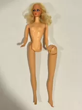 Vintage Talking Barbie Mute Nape Curl Doll For Parts Or Repair TLC