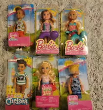 Barbie Chelsea Tommy Dolls Lot of 6 NEW