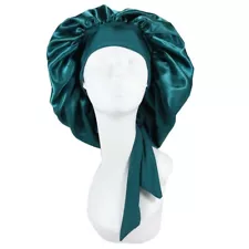 Double Layer Satin Bonnet Silk Like Texture for Sleeping Sleep Cap Hair Bonnets