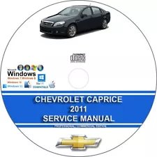 Chevrolet Caprice 2011 4.8L 5.3L 6.0L 6.2L 7.0L Factory Workshop Service Repair