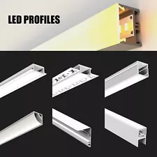 2M LED Profile Aluminium Channel Extrusion Housing Track For LED Strip Lights