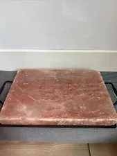 Himalayan Pink Salt Cooking Block Size 12x8x1 And Salt Block Cooking Cookbook