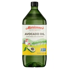 Marianne's Harvest 100% Pure Avocado Oil 2 Liter 67.6 fl oz Kosher Non GMO