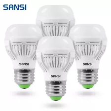 4 Pack 60W Equiv E26 LED Light Bulbs 9W 900lm LED Bulbs 3000K Warm White SANSI